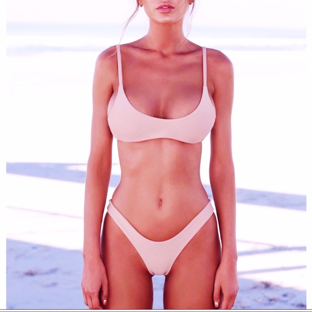 Pink Blush Minimalist Micro 2 Piece Biki…